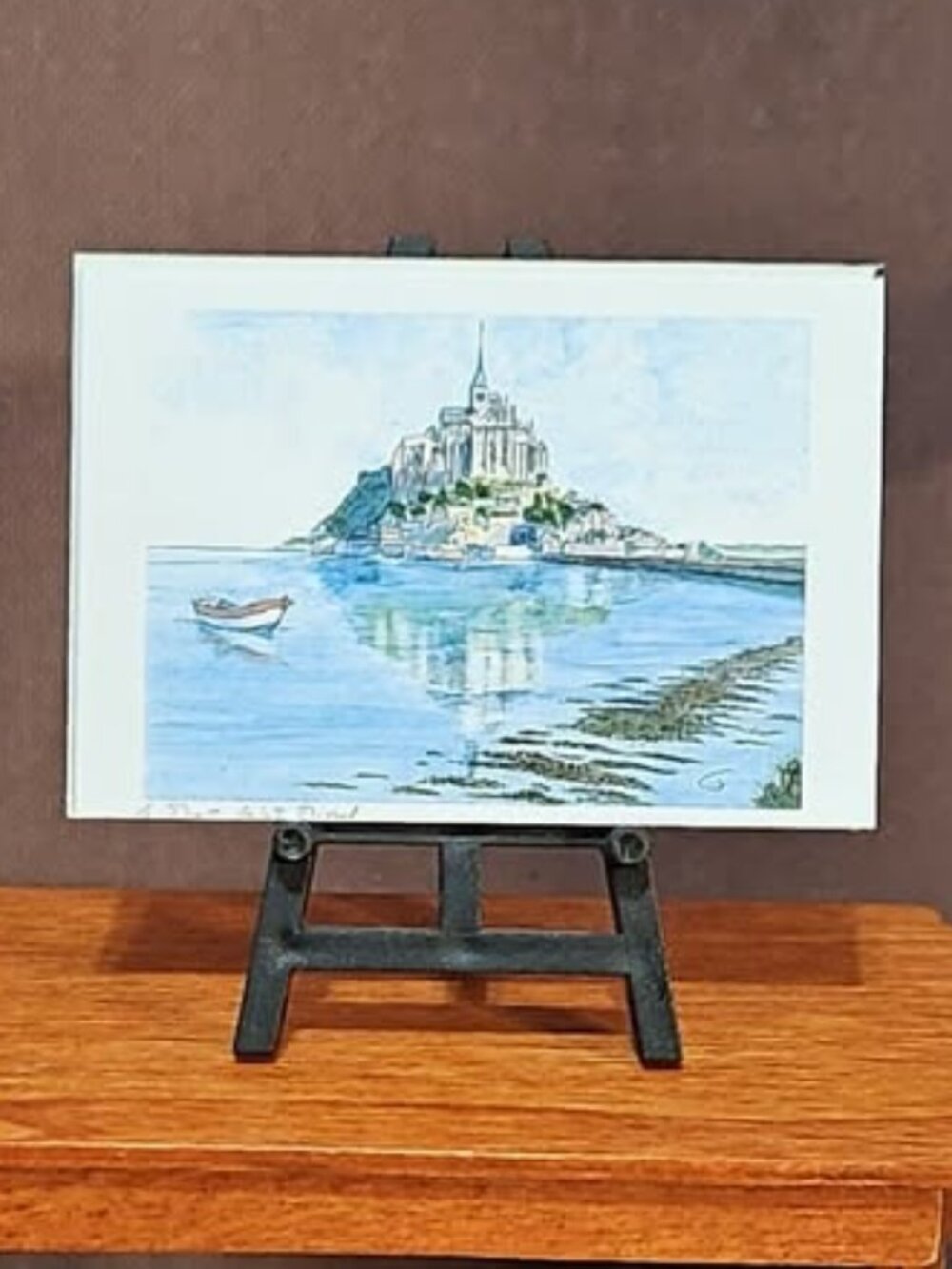 Dollhouse Miniature Art Print French 1:12 Scale Unframed